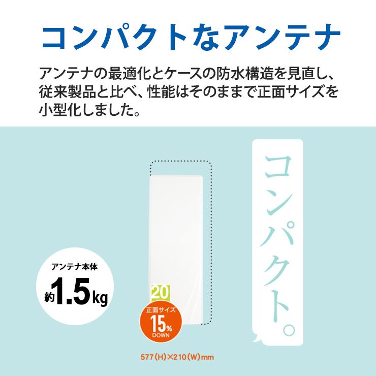 スカイウォーリー 壁面取付用 地上デジタル放送用 平面 UHFアンテナ