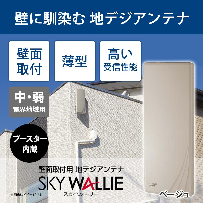 スカイウォーリー 壁面取付用 地上デジタル放送用 平面 UHFアンテナ