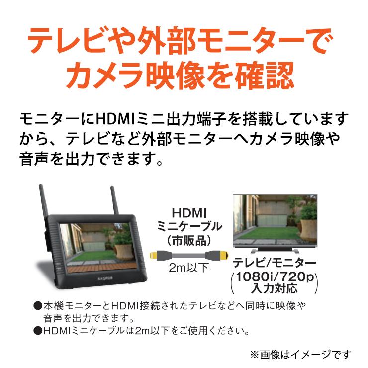 モニター(10.1インチ)・ワイヤレスHDカメラセット WHCBL10M4 MASPRO (マスプロ)｜santecdirect｜11