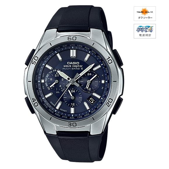 OCENUS wave ceptor メンズ時計 ダークグレー wave ceptor MULTIBAND6 ソーラー電波時計 WVQ-M410-2AJF CASIO