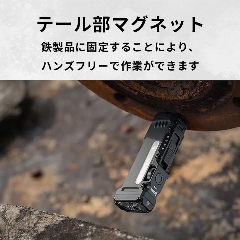 WUBEN（ウーベン） LEDライト 充電式 強力 明るい 小型 ガンメタ 1500