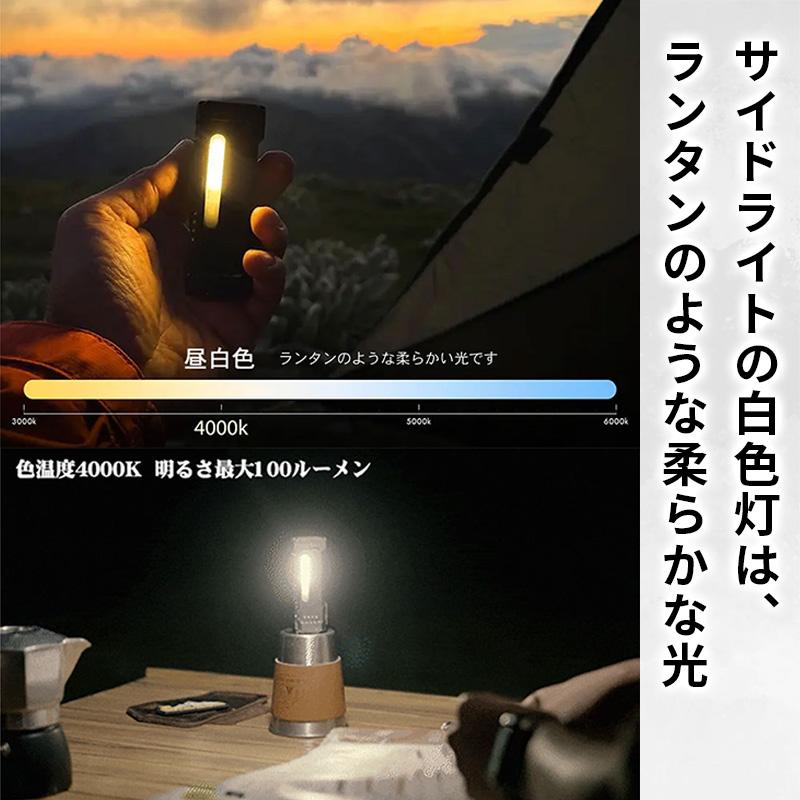 WUBEN（ウーベン） LEDライト 充電式 強力 明るい 小型 ガンメタ 1500