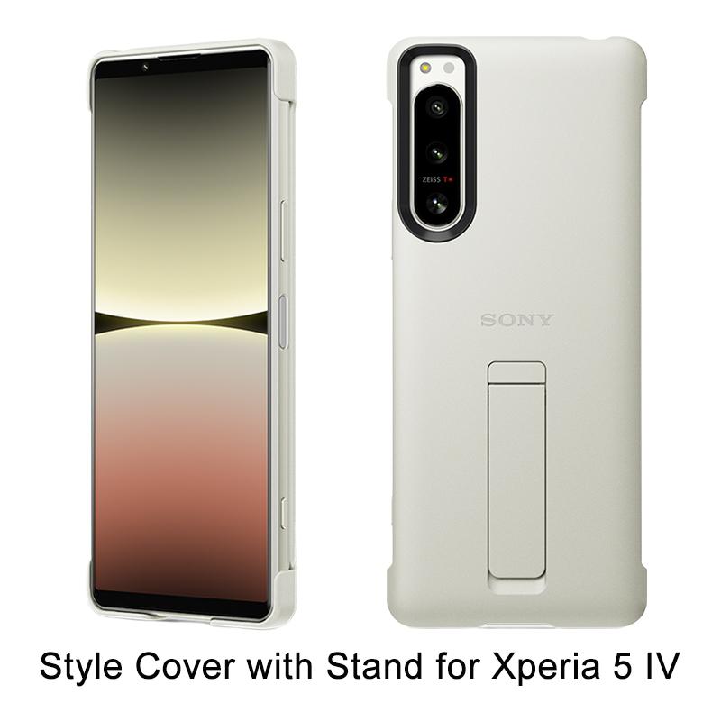 SONY Xperia5ⅳ ホワイト　おまけ付き新品ケース SONY（ソニー） Style Cover with Stand for Xperia 5 IV Ecru White