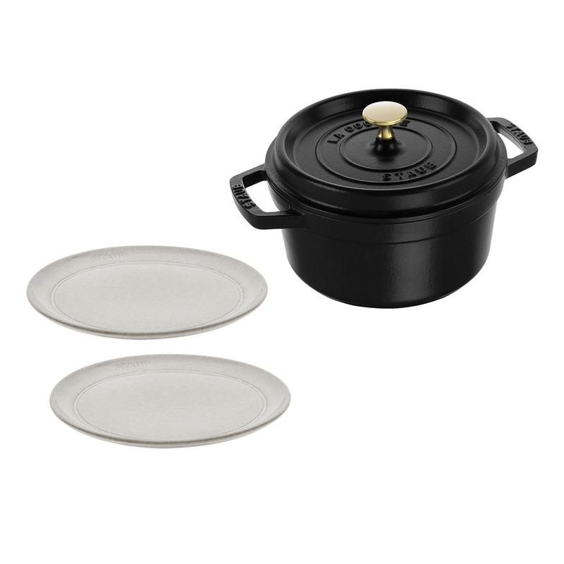 Staub ストウブ 50周年 ピコココット ラウンド 20cm ブラック Staub ストウブ 50周年 ピコココット ラウンド 20cm ブラック