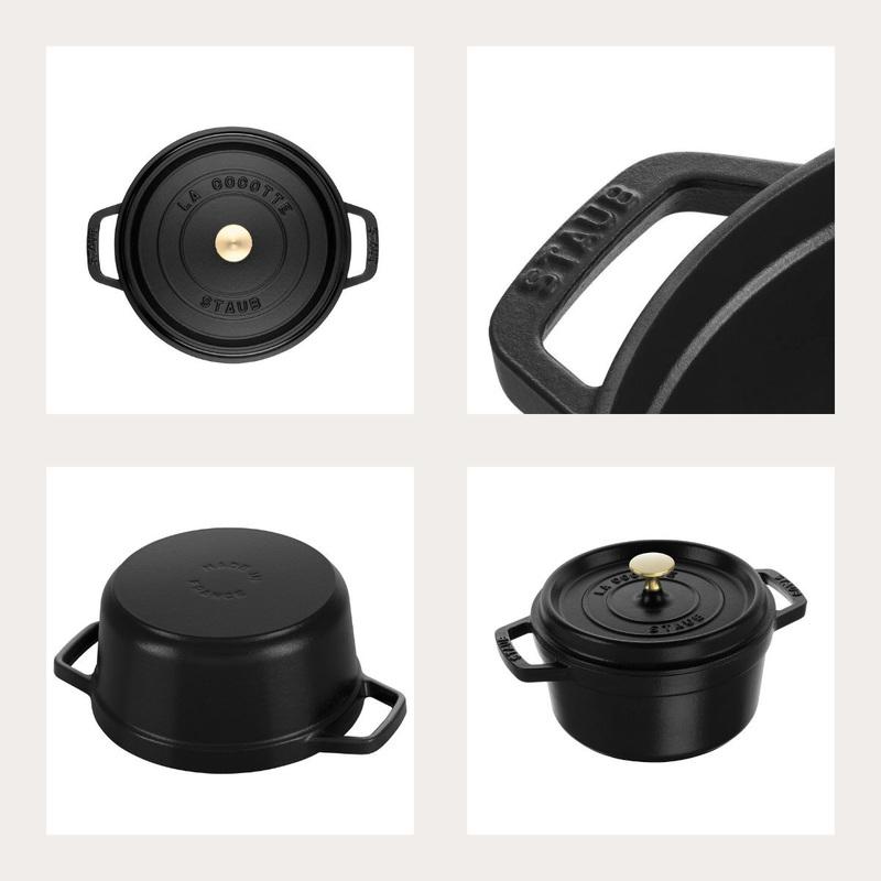 Staub ストウブ 50周年 ピコココット ラウンド 22cm ブラック Staub ストウブ 50周年 ピコココット ラウンド 22cm ブラック