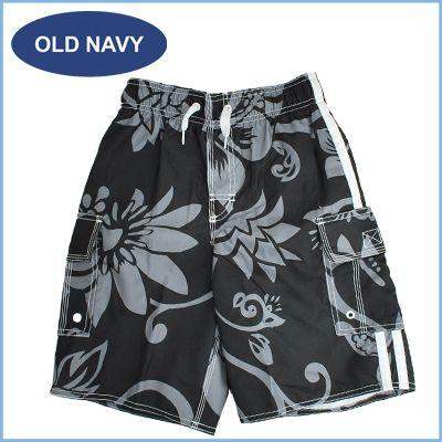 （メール便可）OLD NAVY/オールドネイビー水着 ハイビスカス柄スイムパンツ(インナーパンツ付き)(ブラックxグレー)XS/L : 090635  : Santek Shop - 通販 - Yahoo!ショッピング