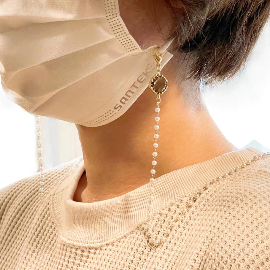 ♪575❤️ 韓国ビーズ　パール　ガラスビーズ　マスクチェーン　メガネチェーン ♪575❤️ 韓国ビーズ パール ガラスビーズ マスクチェーン