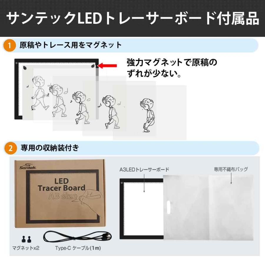 爆買 A3 LED トレース台 ライトボックス トレーサーボード 目に