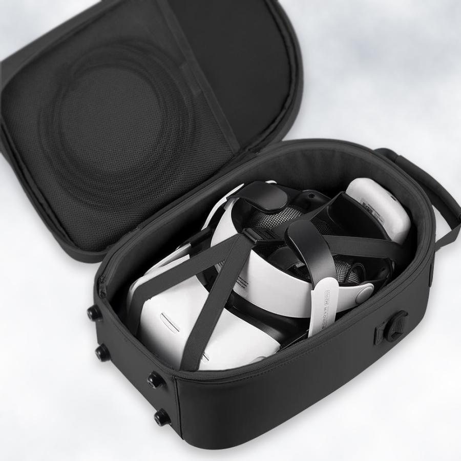 VR ヘッドセット 収納バッグ 肩掛け キャリーケース取付 ハンドバック 
