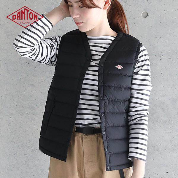 人気定番定番 21秋冬 ダウン リニューアル Jd 8750 無地 21aw サンテラボ 通販 Paypayモール ダントン Danton Vネック インナーダウン ベスト Dt A0003nnfライトダウン ライトアウター レディース 全国無料低価