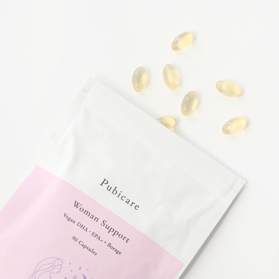 Pubicare Organic ピュビケア オーガニック ウーマンサポート ヴィーガンDHA・EPA+Borage 90カプセル オメガ3 ボラージオイル DHA |  | 01