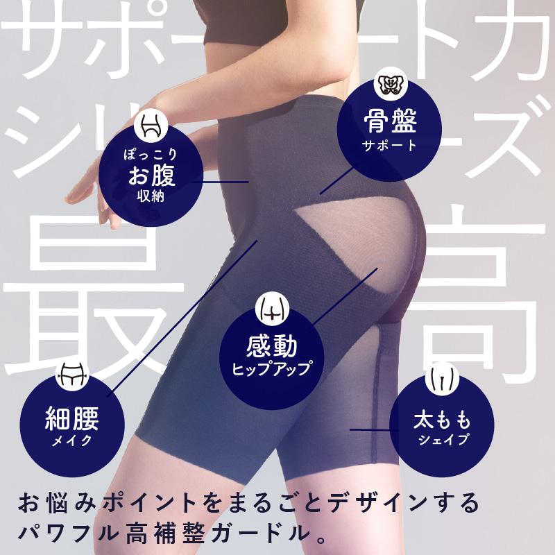 ガードル 補正下着 引き締め 骨盤ガードル ぽっこりお腹 サンテラボ 補整下着 骨盤 ガードルショーツ 1枚履き 産後 レギュラー スタイルアップ 日本製 | STYLE UP | 02