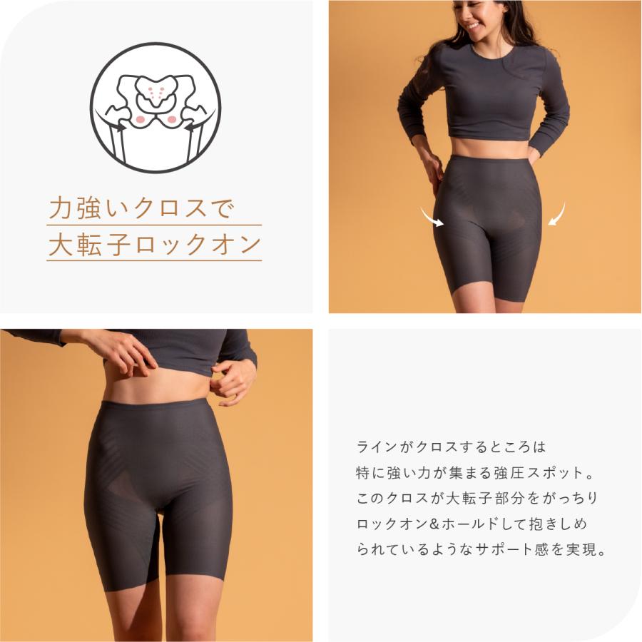 ガードル 大転子 補正下着 引き締め ぽっこりお腹 補整下着 ヒップアップ 骨盤ガードル 産後 スタイルアップ サンテラボ 日本製 | STYLE UP | 09