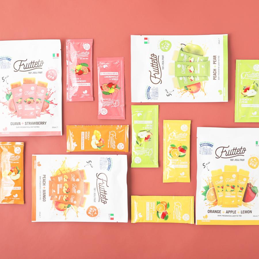 4種セット フルッテート アイスキャンディ ビーガン フルーツ グルテン