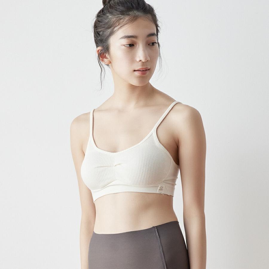 ブラジャー  ノンワイヤー オーガニックコットン  ナイトブラ ソフトブラ コットン 綿100% ブラ 綿 昼夜兼用 締め付けない ヒンナ ふわリブ 産後 | hinna | 16