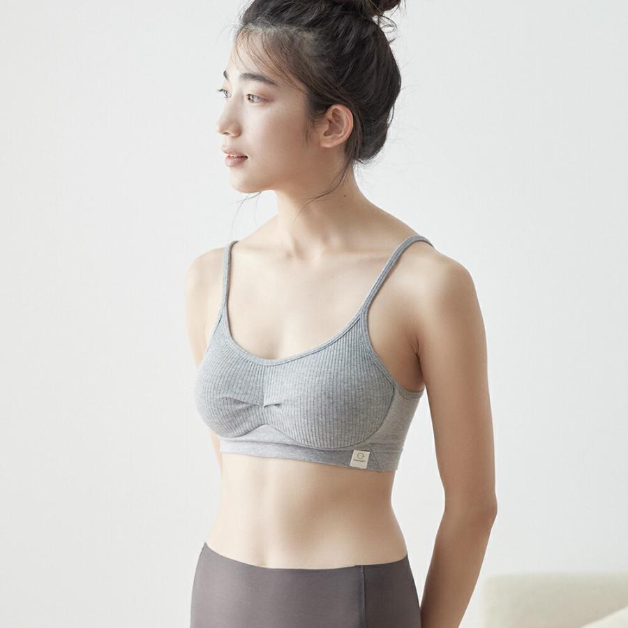 ブラジャー  ノンワイヤー オーガニックコットン  ナイトブラ ソフトブラ コットン 綿100% ブラ 綿 昼夜兼用 締め付けない ヒンナ ふわリブ 産後 | hinna | 17