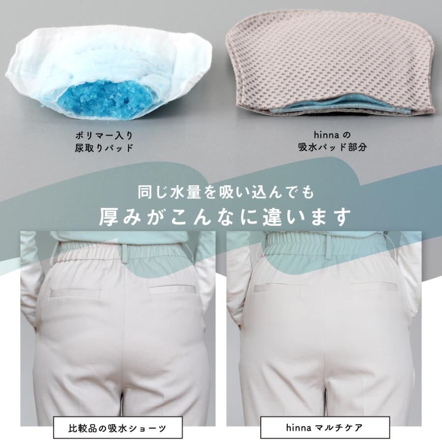 hinna（ヒンナ） 吸水ショーツ 尿漏れ パンツ 消臭 女性 失禁ショーツ 