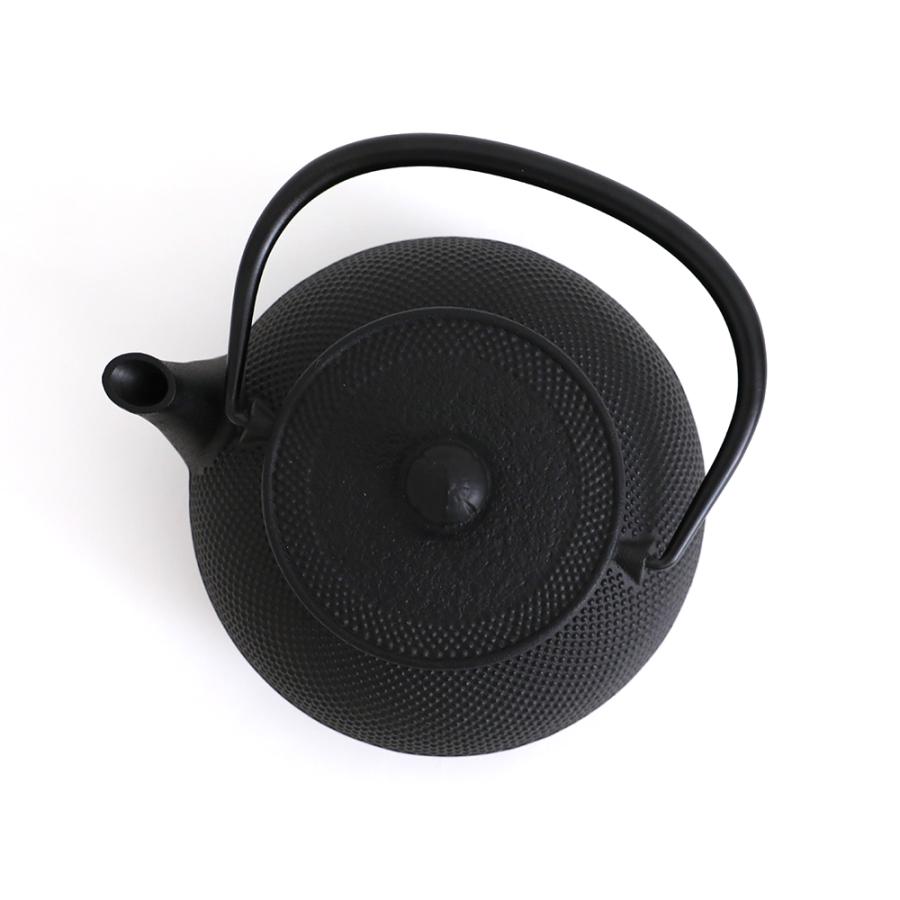 岩鋳（IWACHU） 南部鉄器 鉄瓶 7型アラレ IH対応 日本製 黒焼付 0.9L