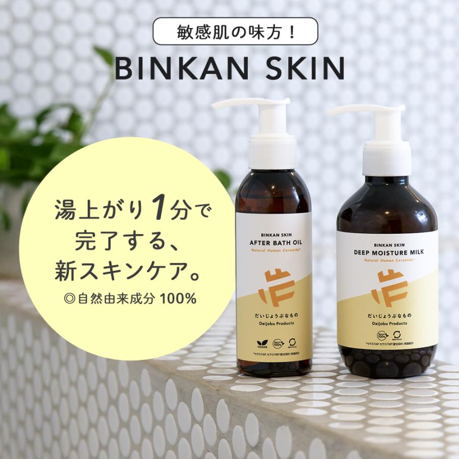 だいじょうぶなもの BINKAN SKIN ディープモイスチャーミルク 敏感肌用