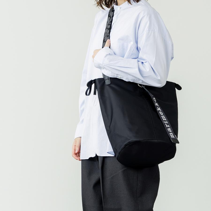 【正規品】【2023AW】マリメッコ All Day Bucket Solid ショルダーバッグ ブラック バケット ショルダー ソリッドカラー バッグ 旅行 旅行用トラベル 定番 ユニセックス 2023秋冬 ts1031 marimekko（マリメッコ） 正規品 ショルダーバッグ All Day Bucket
