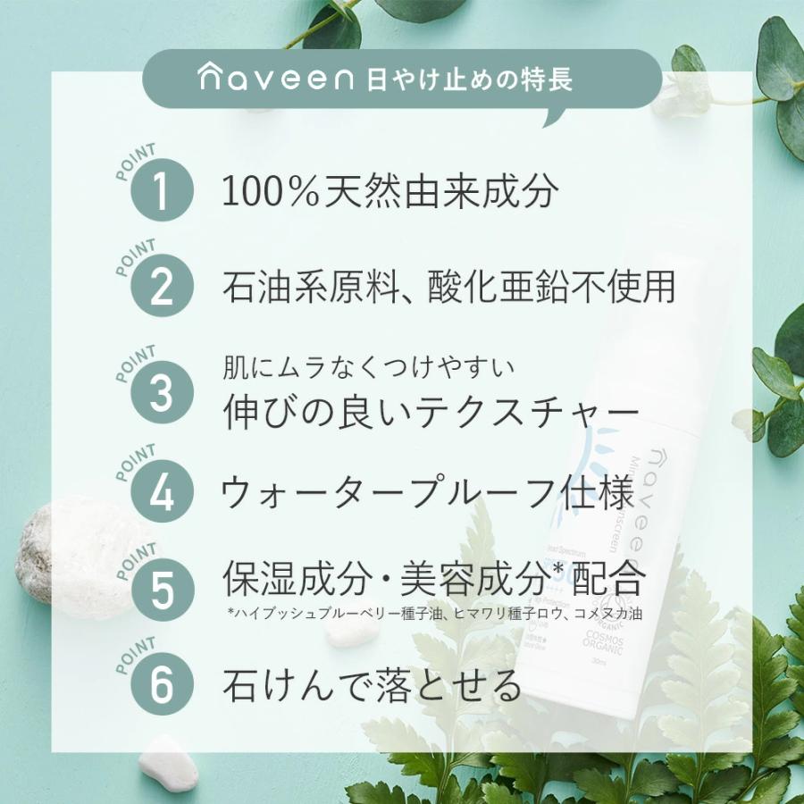 日焼け止め 化粧下地 ナヴィーン ミネラルサンスクリーン SPF50 PA++++