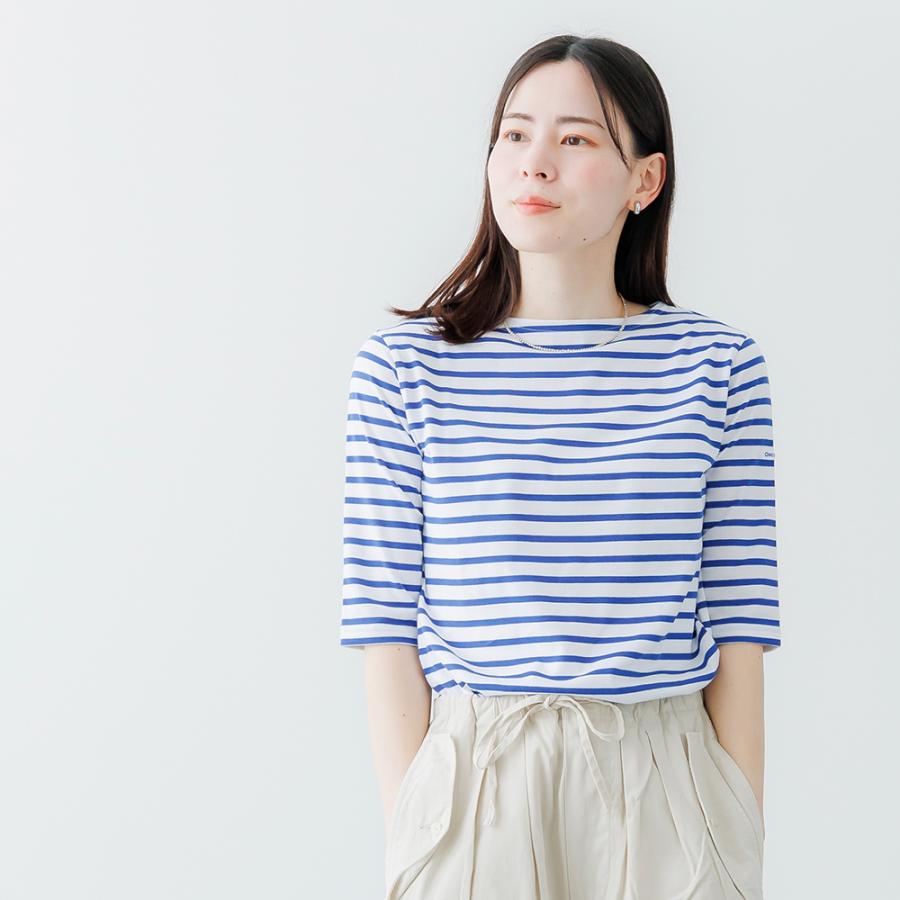 ORCIVAL（オーシバル） カットソー ボートネック ハーフスリーブ プル