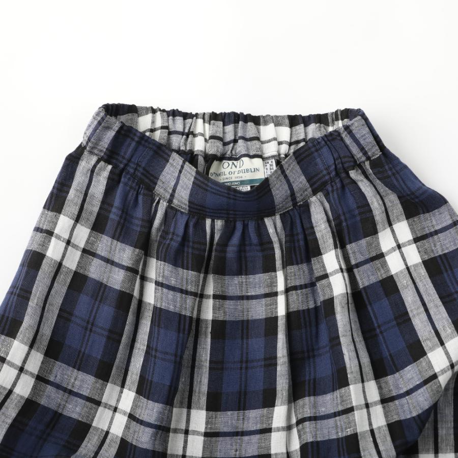 オニール オブ ダブリン #805 TARTAN GATHER FLARED SKIRT タータンチェック柄 フレアスカート ロング丈 2024SS 2024春夏｜santelabo｜12