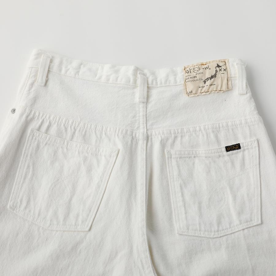 orSlow（オアスロウ） ハイウエストデニムパンツ ホワイト 00-1040