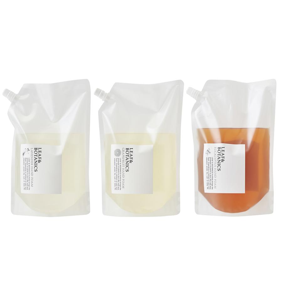 LEAF&BOTANICS 松山油脂 ハンドフォーム 詰め替え 1200ml ラベンダー