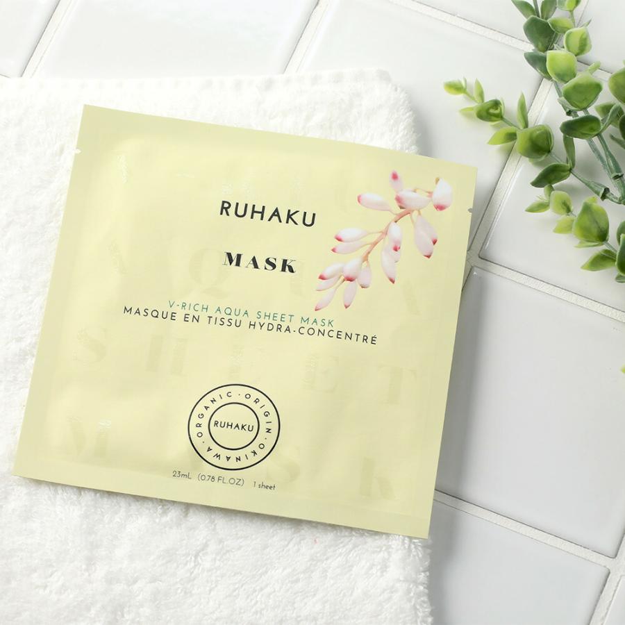 琉白 RUHAKU Vリッチ アクアシートマスク 1枚入 ルハク るはく 月桃
