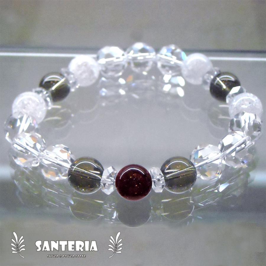 誕生石 1月生まれ ガーネット スモーキークォーツ 水晶 クラック水晶