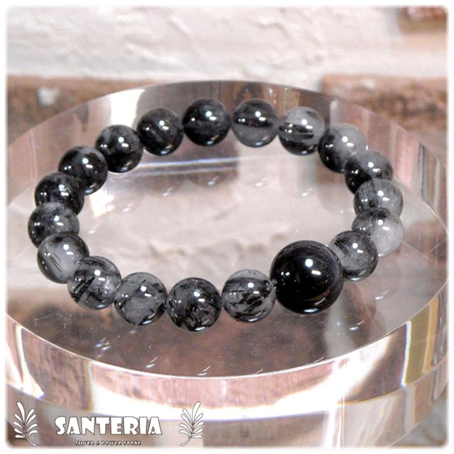 ブルータイガーアイ ブラックルチル（トルマリン入り水晶） オリジナル