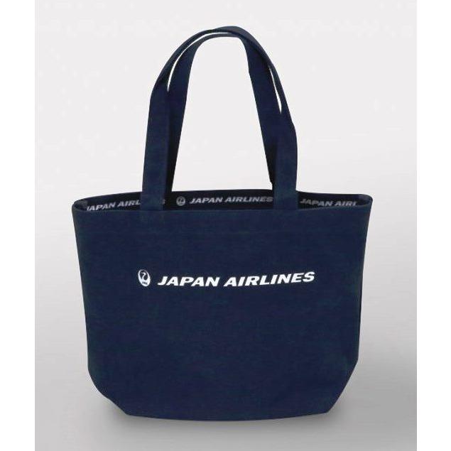 JAL ファスナー付きトートバッグ ネイビー : サンテグジュペリ ヤフー