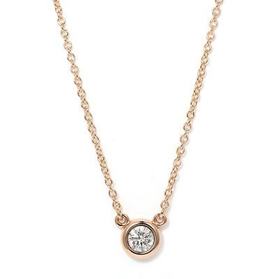 ティファニー Tiffany バイザヤード ペンダント ネックレス K18ピンクゴールド ダイヤ 0 17ct 18 Int 505 Tiffany サントノーレ Yahoo 店 通販 Yahoo ショッピング