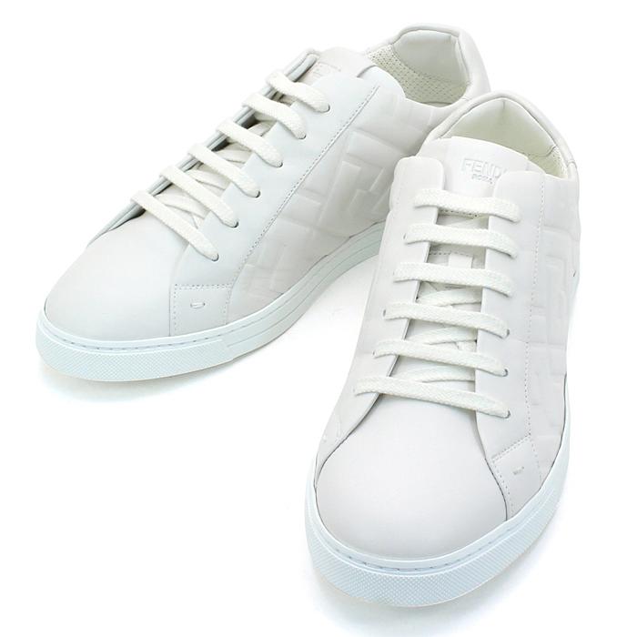 フェンディ Fendi ホワイトナッパレザー ロートップ スニーカー シューズ 靴 7e1374 Abns メンズ 3 7e1374 Abns サントノーレ Yahoo 店 通販 Yahoo ショッピング