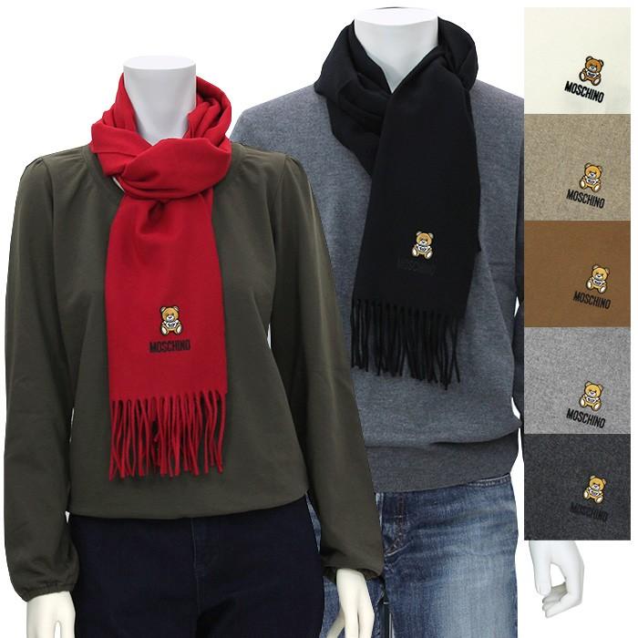 注目-モスキーノ MOSCHINO テディベアマフラー 5012•4 M5293 ユニ