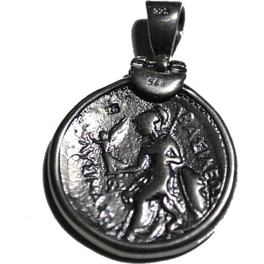 古代ギリシャ コイン アレキサンダー大王 アテネ シルバー925 ペンダント アレキサンダー大王 アテネ ギリシャ コイン ペンダント