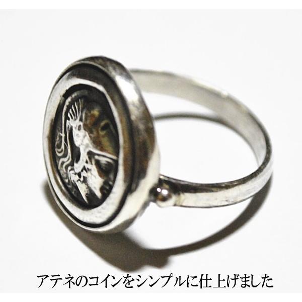 ギリシャ神話 アテネ レプリカ コイン リング(指輪) : santorini925