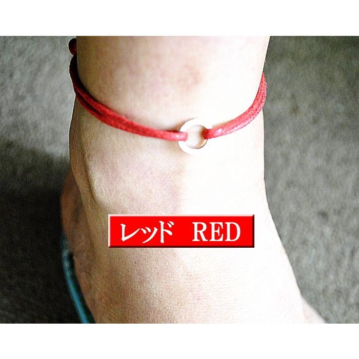 シルバー925リング ワックスコード アンクレット つけっぱなし メンズ