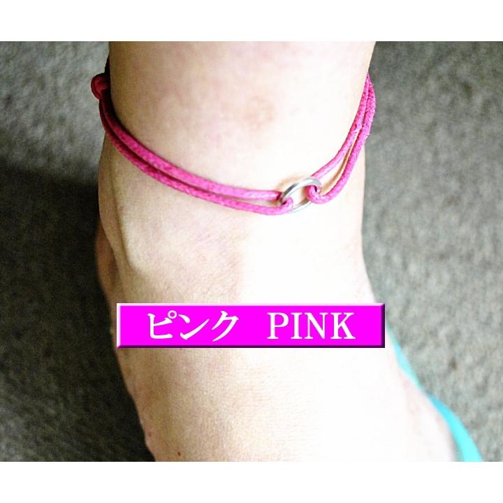 シルバー925リング ワックスコード アンクレット つけっぱなし メンズ