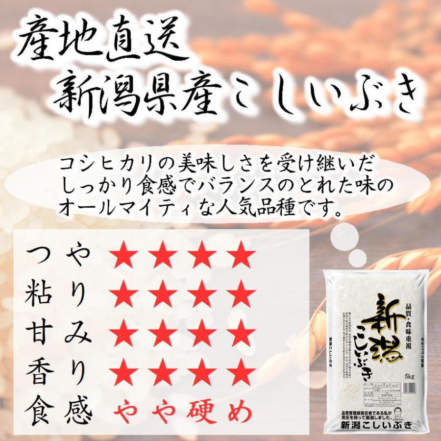 米 10kg 送料無料 産地直送 令和5年産 全国産直米の会推奨　新潟県産 こしいぶき 10kg(5kg×2)｜santyokuaminokai｜02