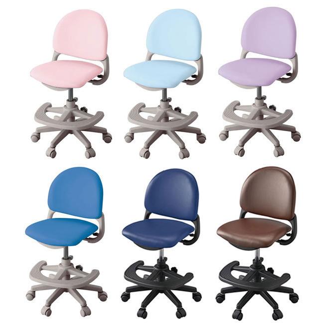 コイズミ ベストフィットチェア 回転学習デスクチェア 合成皮革張り BestFit Chair ライトピンク色 CDY-661の画像