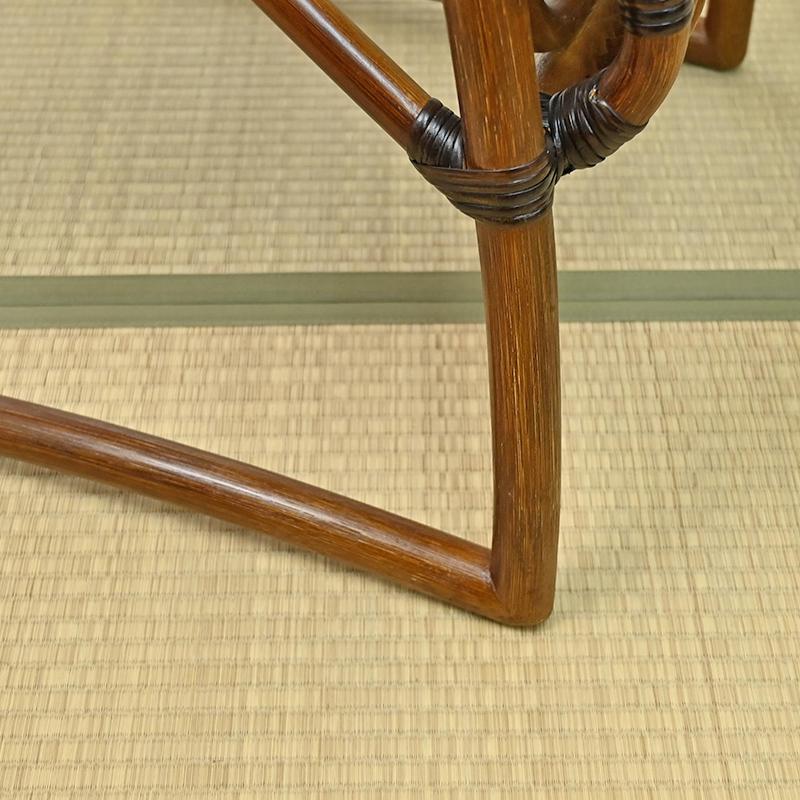 籐椅子 ラタン 高座椅子 パーソナルチェア ローチェア 天然素材 和モダン C140KA_9