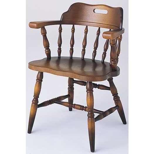 肘付ダイニングチェアー カントリーデザイン ナラ材 国産品 GR83