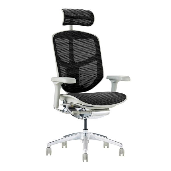 エルゴヒューマン　エンジョイ2　デスクチェア　グレー 関家具 開梱設置 デスクチェア エルゴヒューマンチェアー Ergohuman