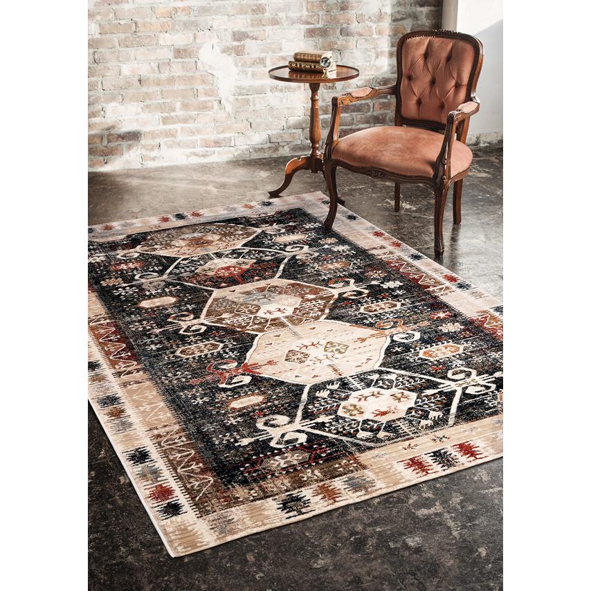 ジュウタン カーペット ラグ 240×240cm ファビオ ブルー色 ジュウタン カーペット ラグ 240×240cm ファビオ ブルー色
