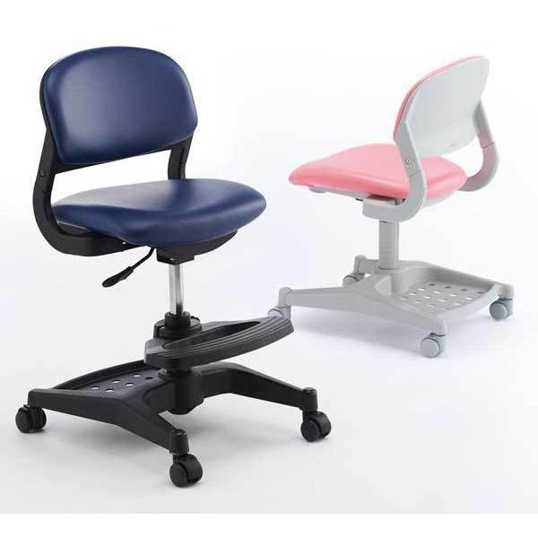コイズミ ハイブリッドチェア 学習デスクチェア 合成皮革張り HyBrid Chair ライトピンク色 CDC-871の画像