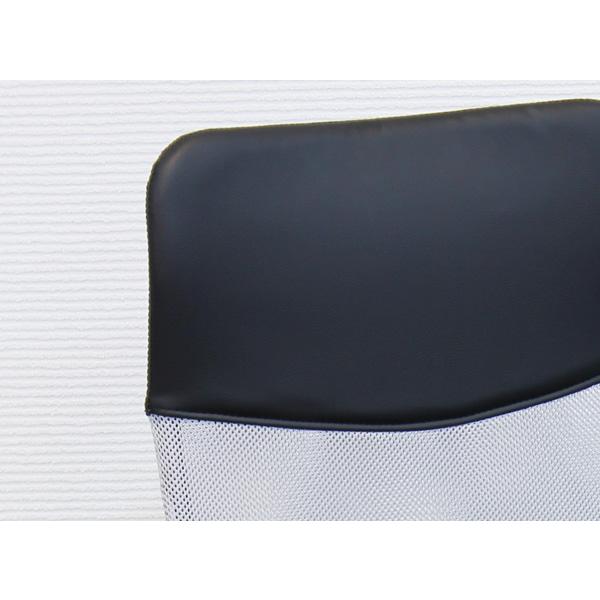 デスクチェア メッシュ張り 肘掛け付きオフィスチェアー グレー色（灰色） 回転事務椅子 JC-200｜sanukiya｜02