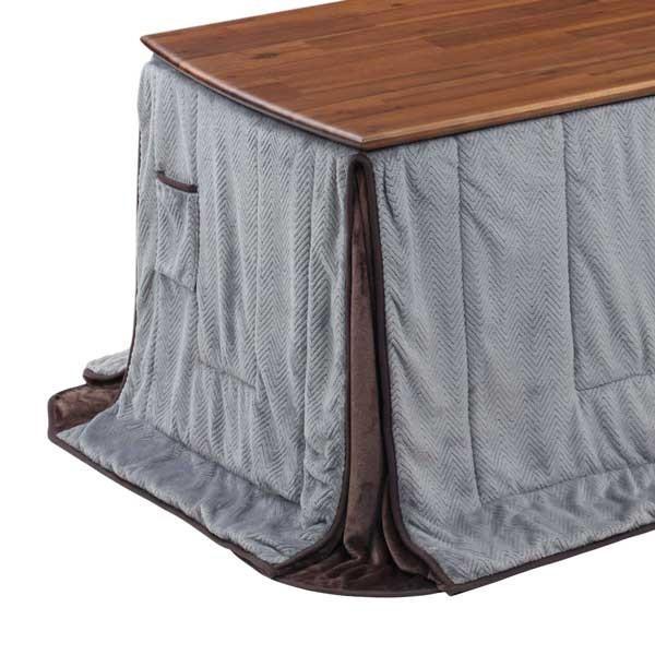 ダイニングこたつ布団 長方形120×70巾コタツ用 ジェイク120 ハイタイプ高脚用薄掛け布団