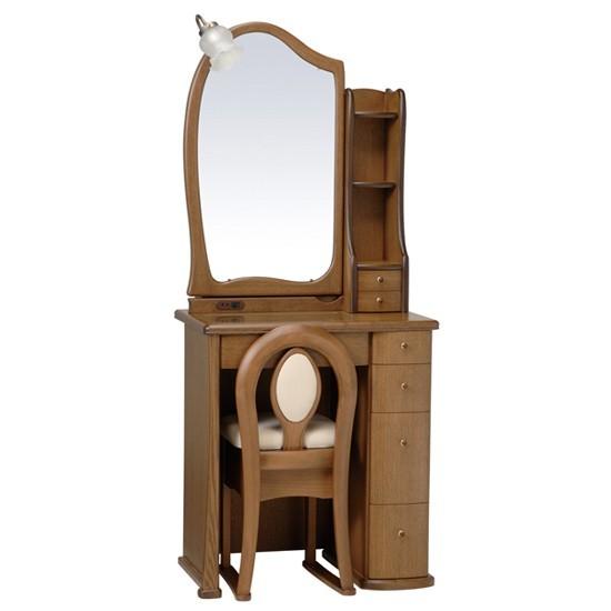 【美品】 ドレッサー　鏡台 ドレッサー 鏡台 ルルキュート24一面収納 ダーク色 : さぬきや・家具と